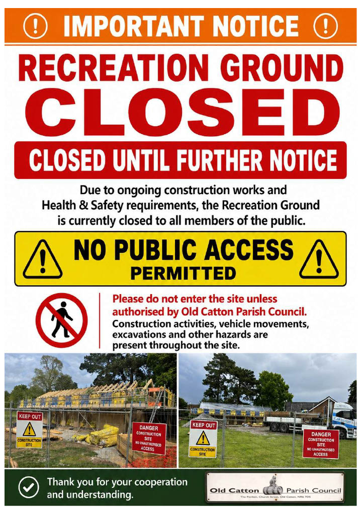 Recreation Ground Closure