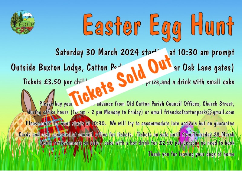 Friends of Catton Park Easter Egg Hunt - March 2024