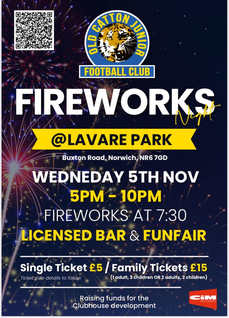 Lavare Park - Fireworks:  5th November 2025