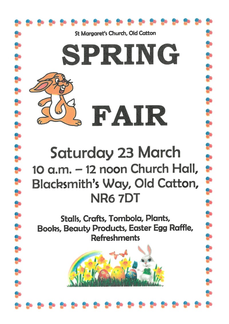 St Margaret's Spring Fair - 23rd March 2024