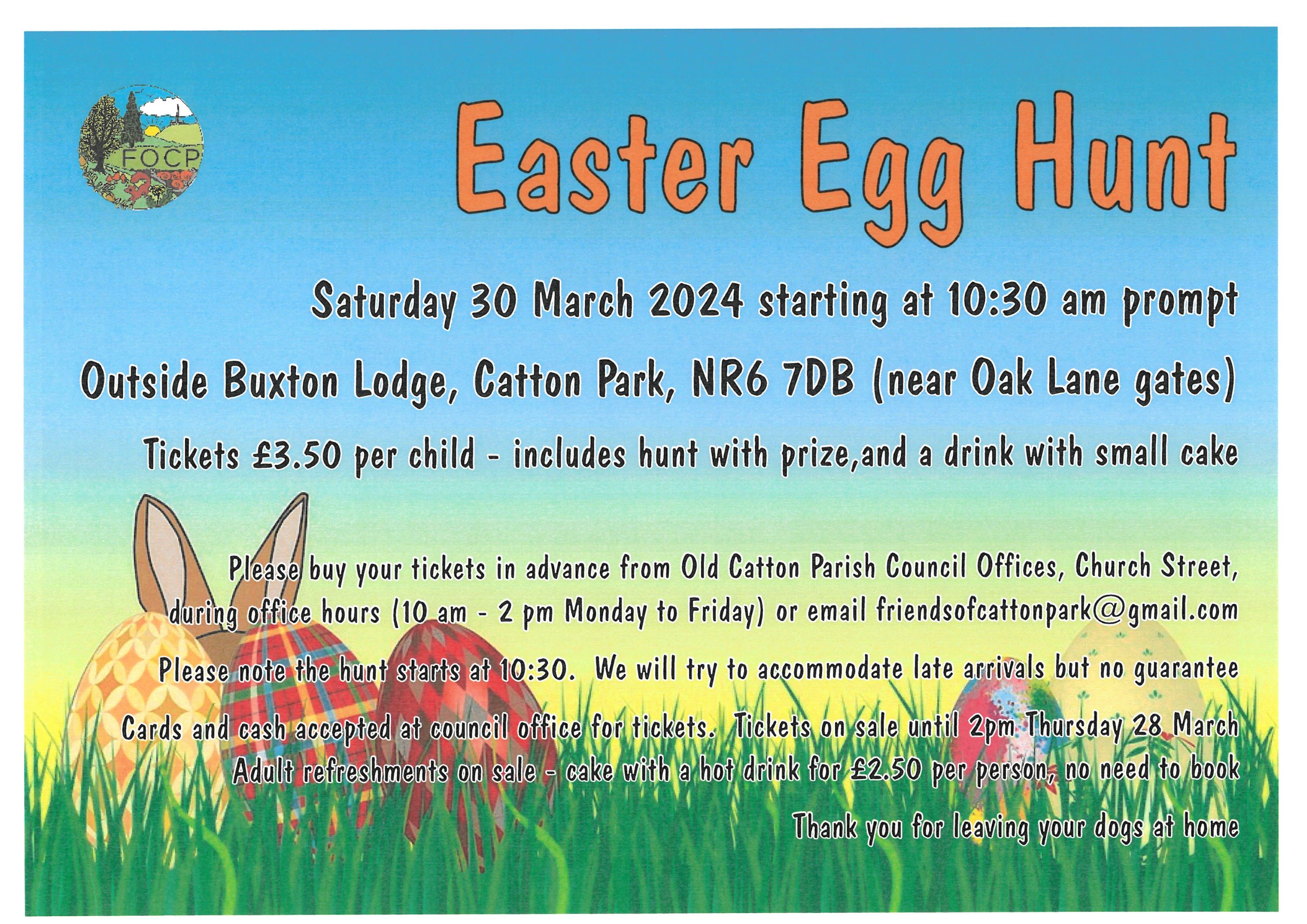 Friends of Catton Park Easter Egg Hunt - March 2024