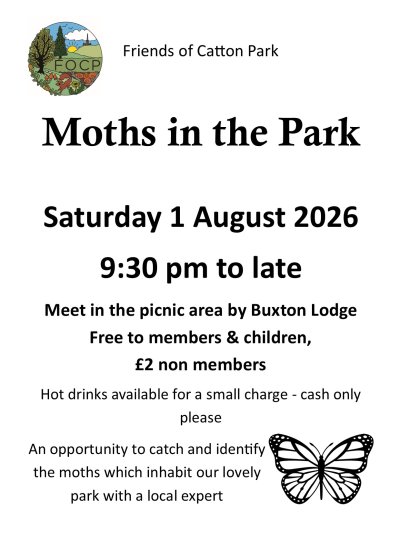 Moths in the Park; Saturday 1 August 2026