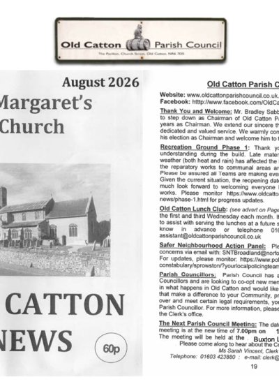 Old Catton News, August 2026