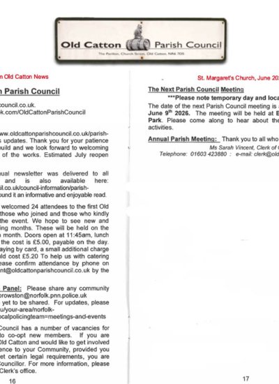 Old Catton News, June 2026