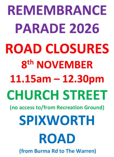 Remembrance Sunday Road Closures