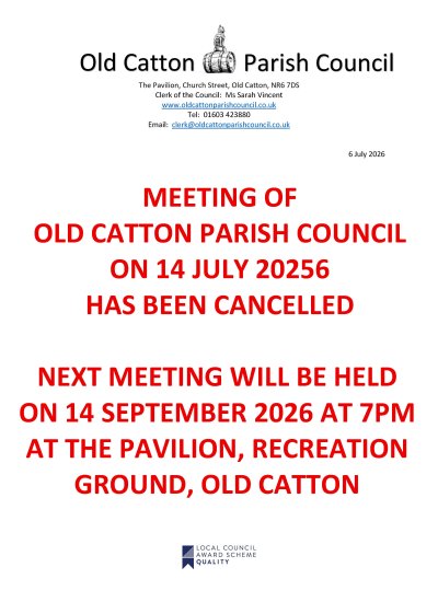 Meeting Cancelled